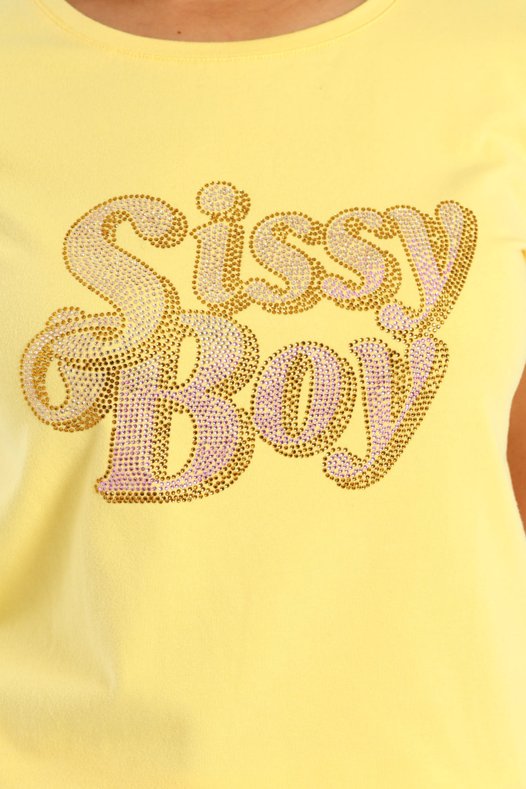 Regular Fit Colourful Logo Top - Lemon