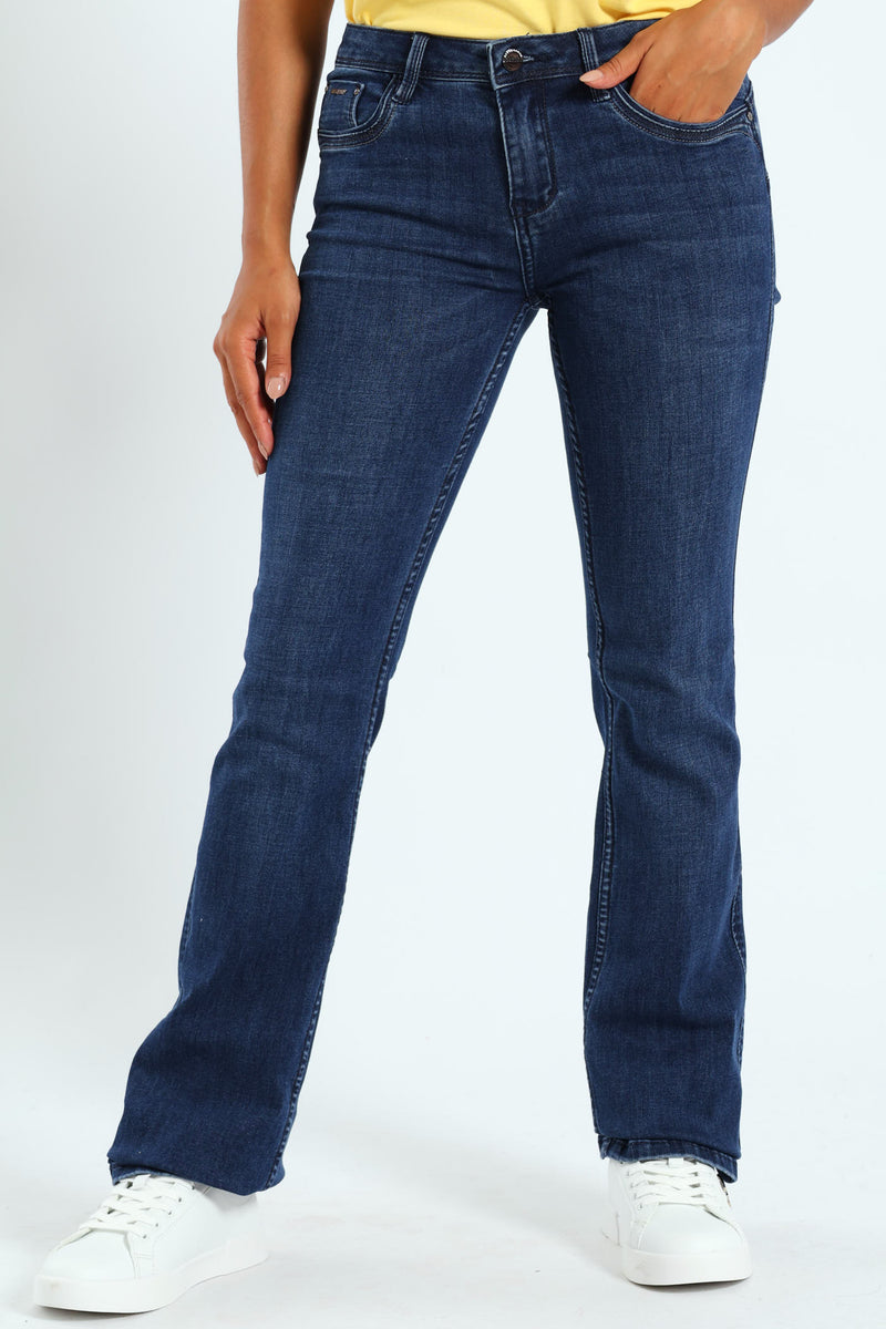 Southern Bumbooster Bootleg Jean - Dark Blue