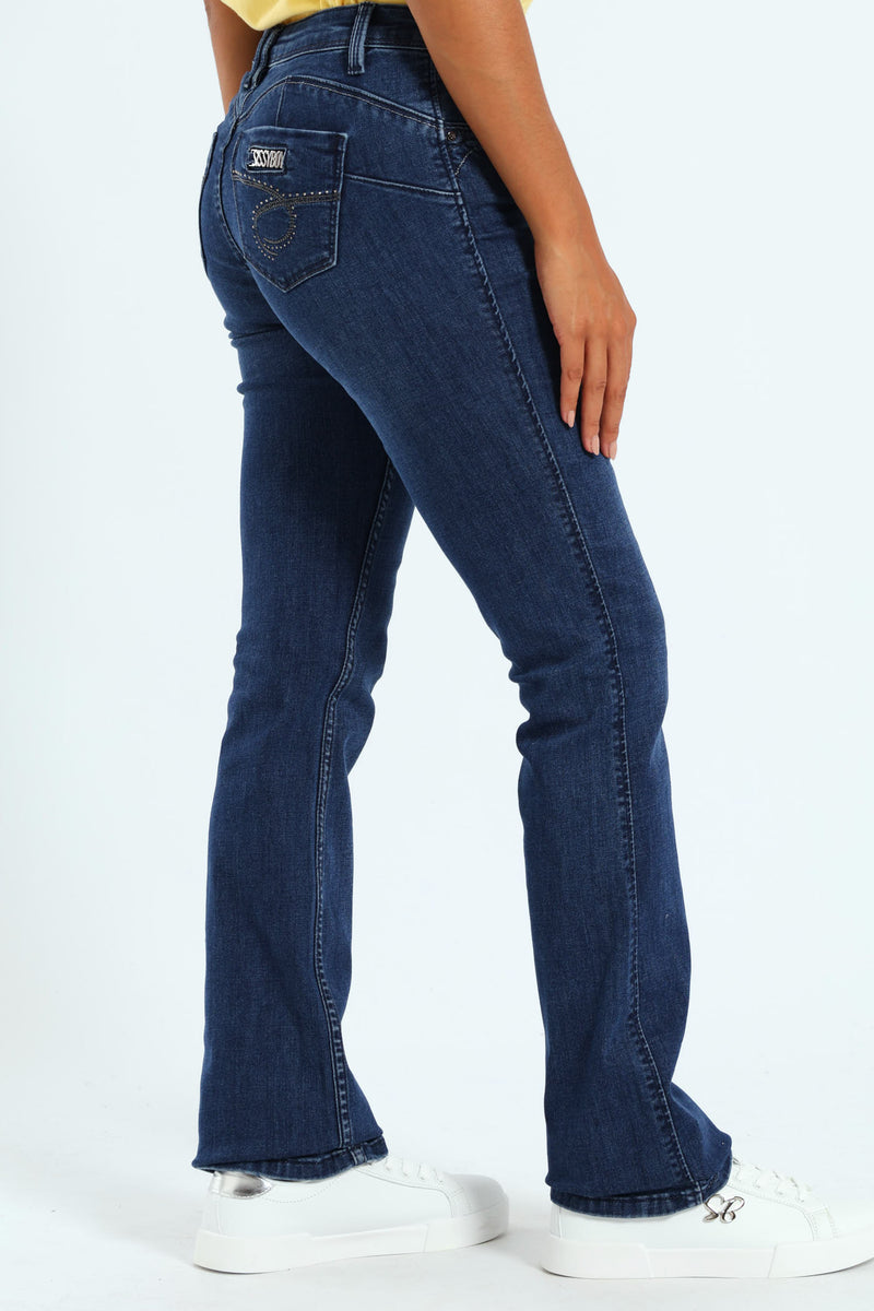 Southern Bumbooster Bootleg Jean - Dark Blue