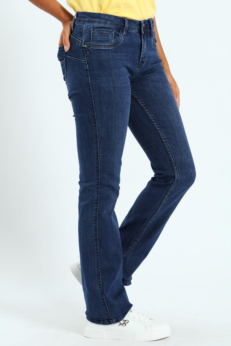 Southern Bumbooster Bootleg Jean - Dark Blue