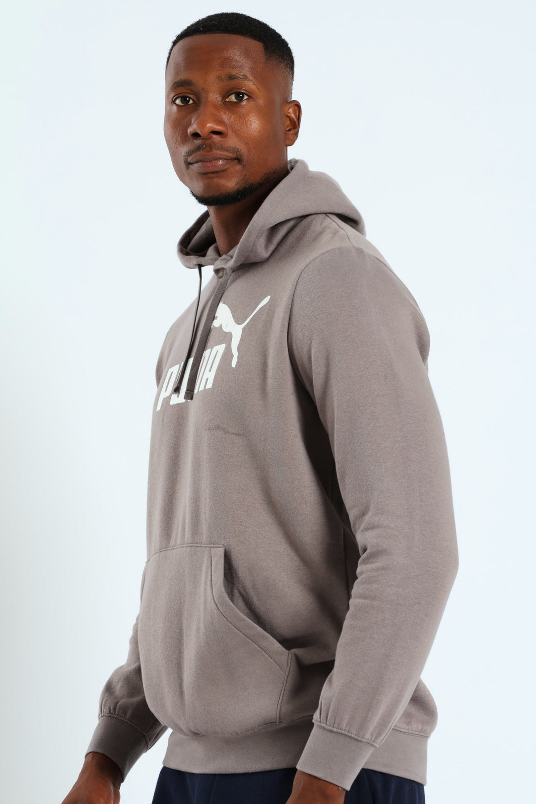 Essential No. 1 Logo Fleece Hoodie - Silver Grey