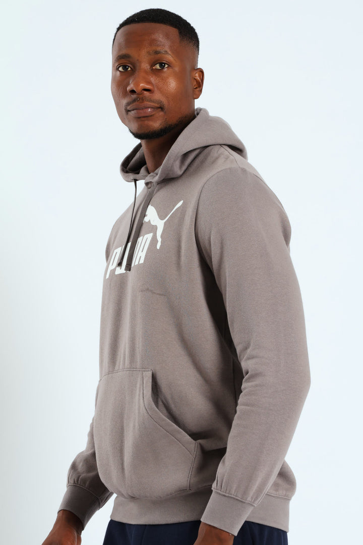 Essential No. 1 Logo Fleece Hoodie - Silver Grey