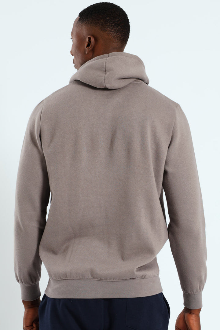 Essential No. 1 Logo Fleece Hoodie - Silver Grey