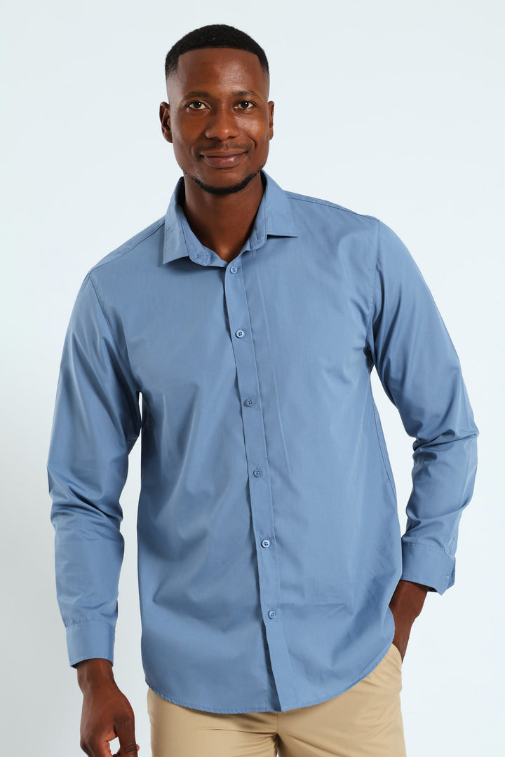 Easy Care Long Sleeve Shirt - Airforce