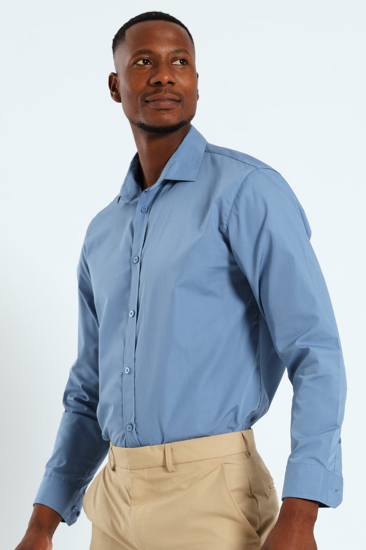 Easy Care Long Sleeve Shirt - Airforce