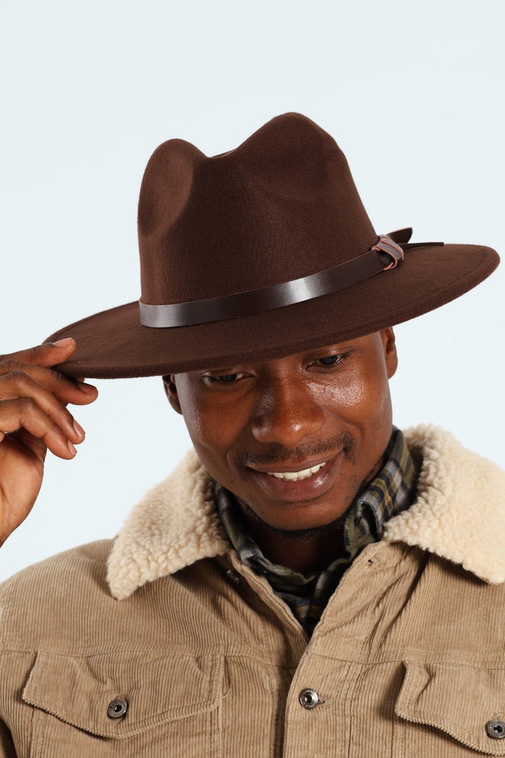 Felt Hat - Dark Brown