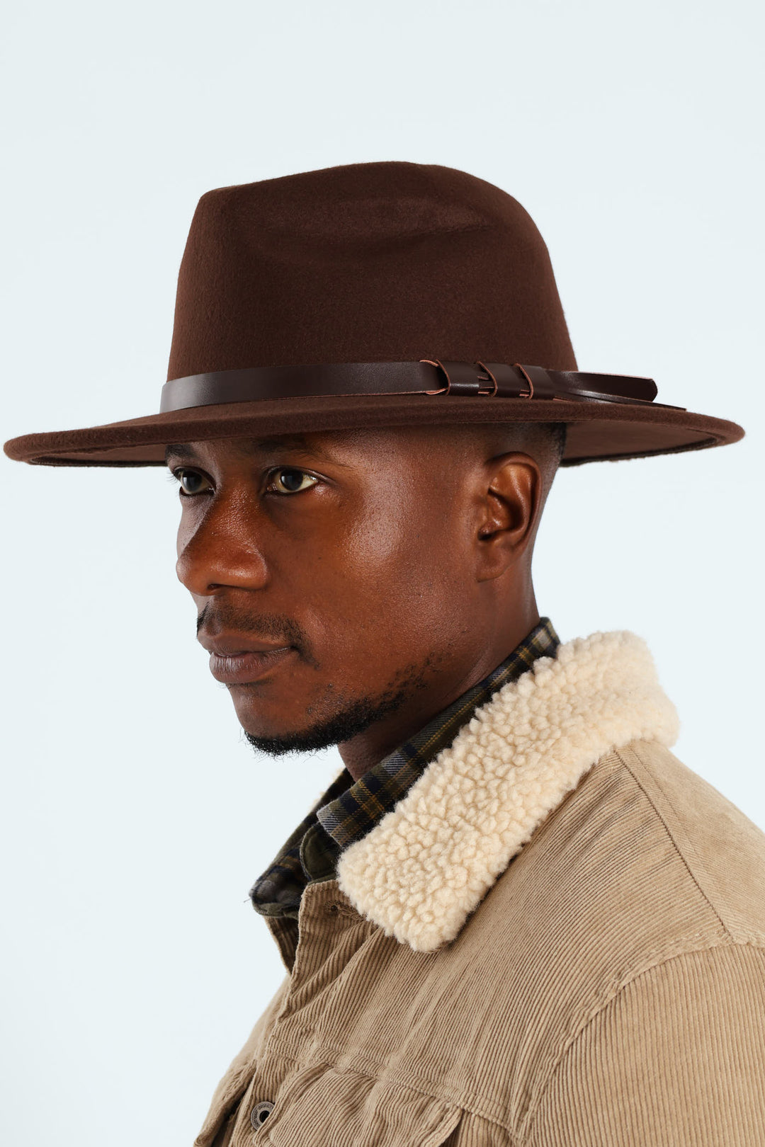 Felt Hat - Dark Brown