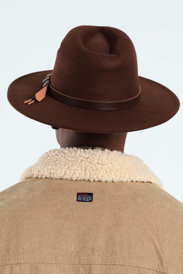 Felt Hat - Dark Brown