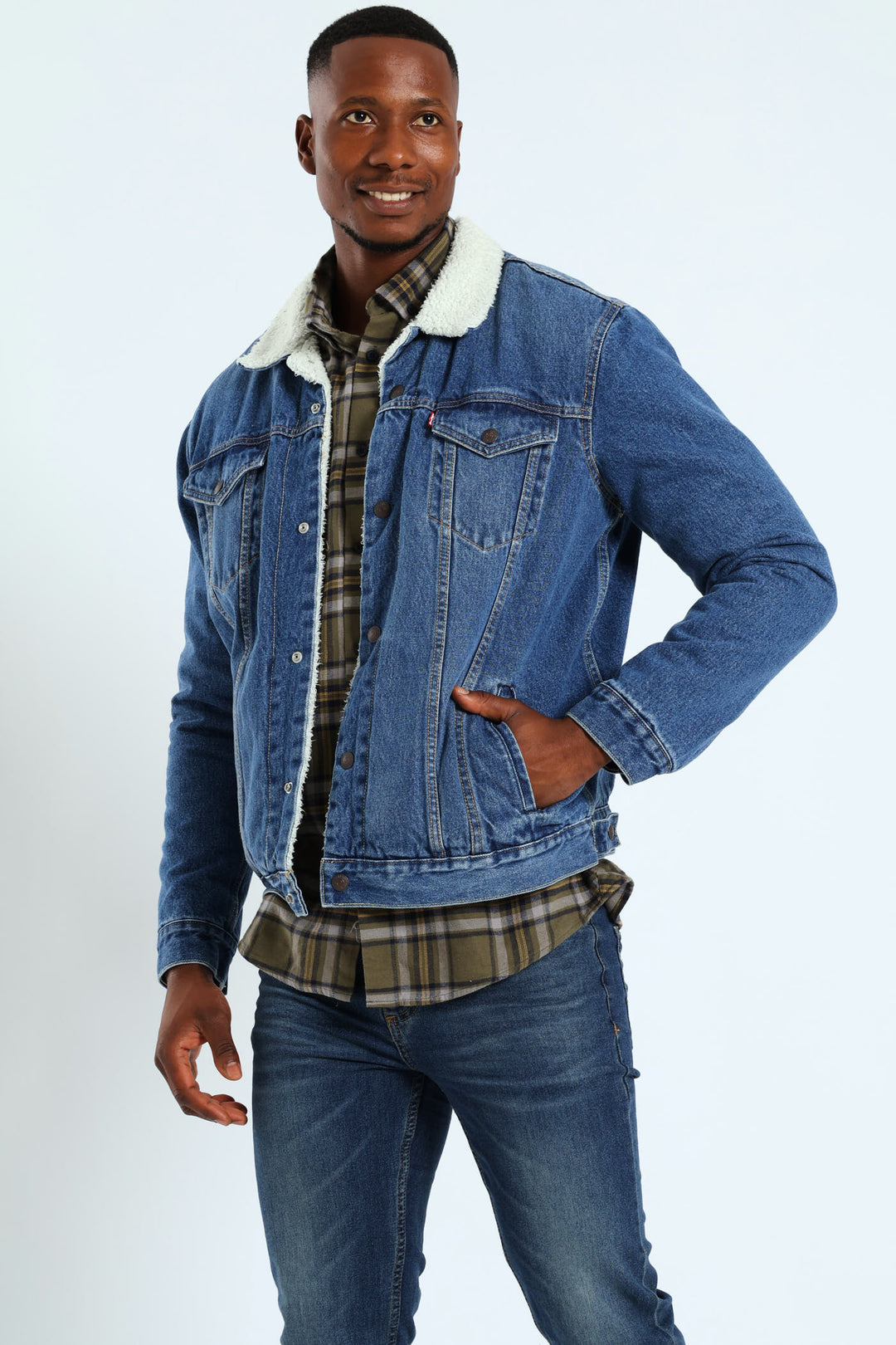 Sherpa Trucker Jacket - Stonewash
