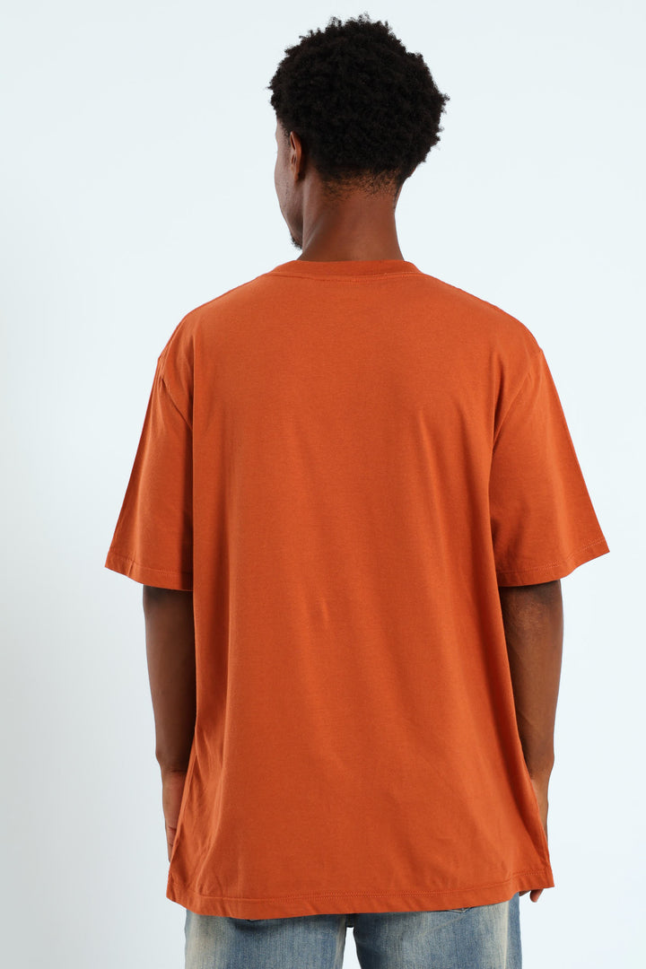 City Photographic Print Tee - Rust