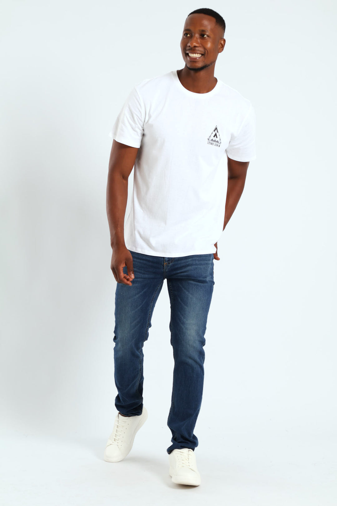 Mount Sunrise Photo Front & Back Print Tee - White