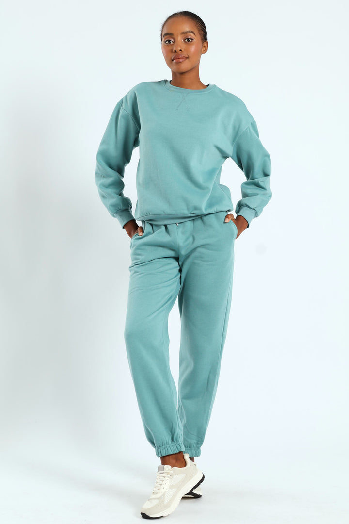 Plain Pullover - Dusty Blue