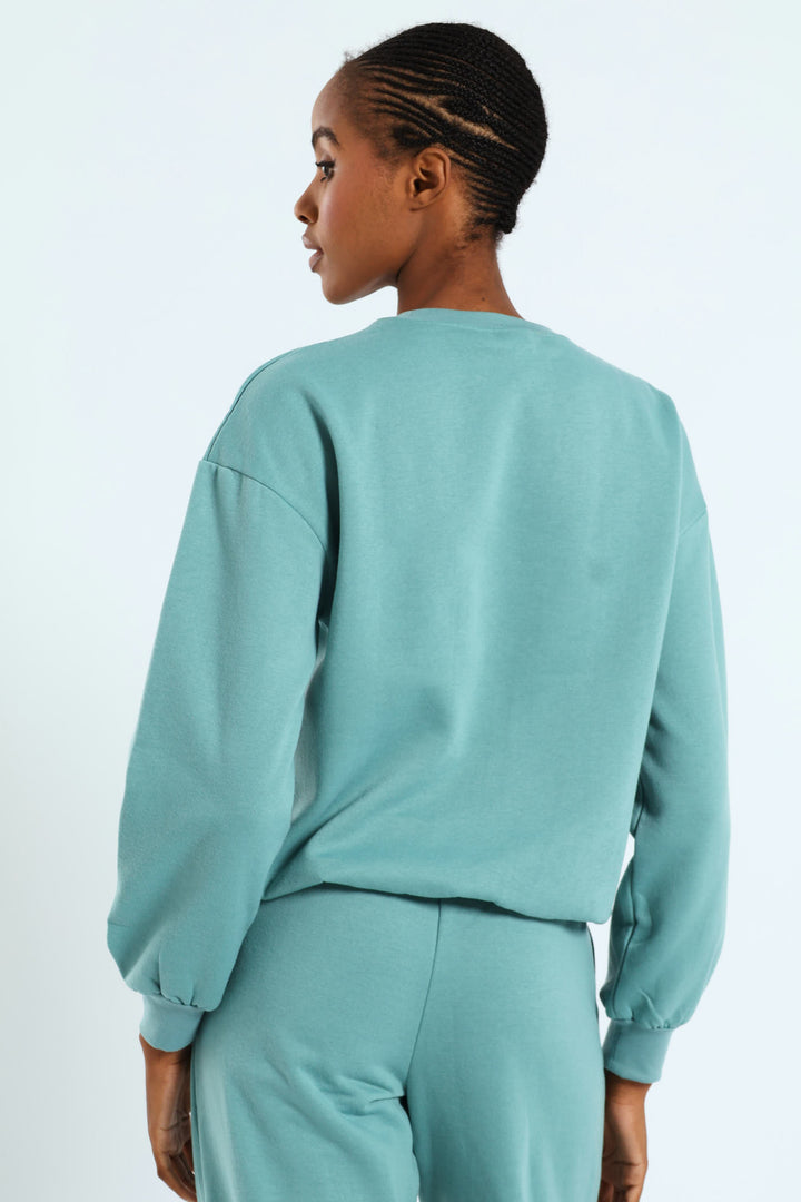 Plain Pullover - Dusty Blue