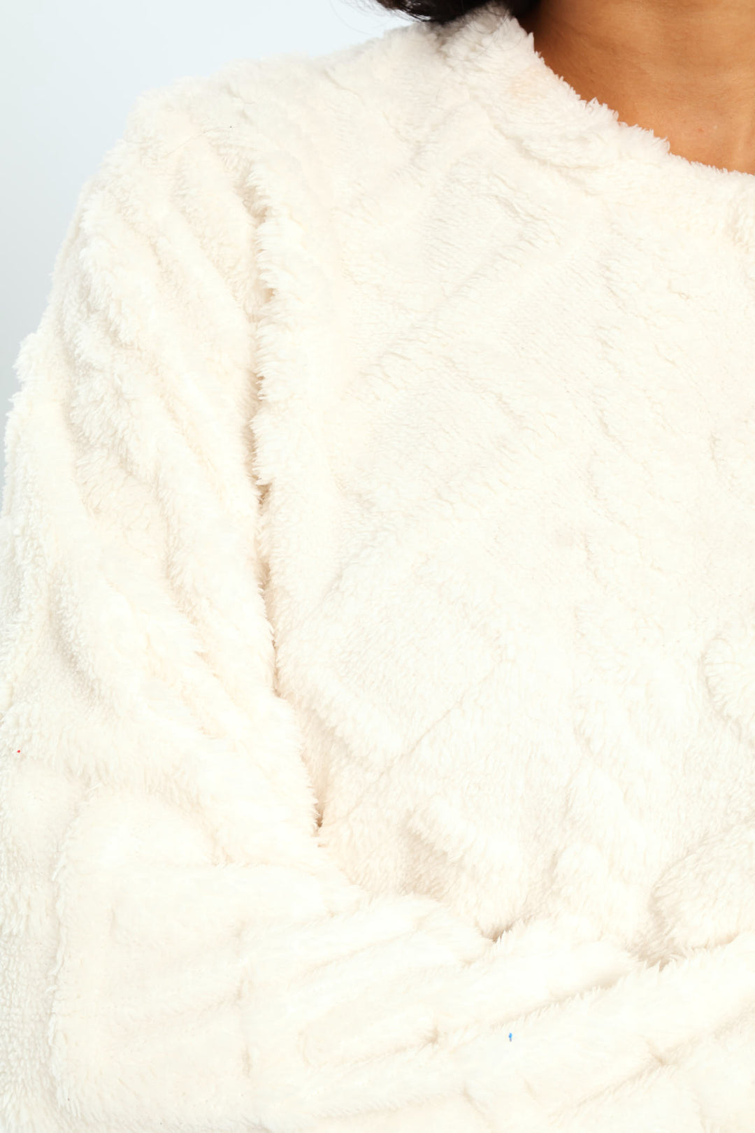 Cable Knit Cosy Jogger Set - White