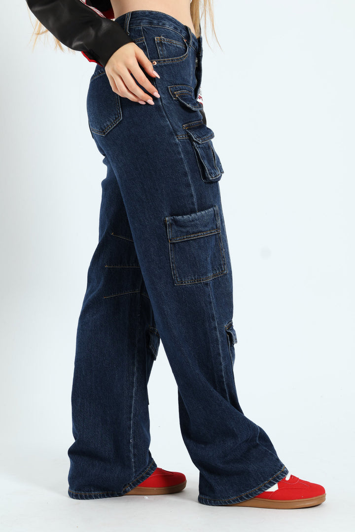 Cargo Denim - Dark Blue