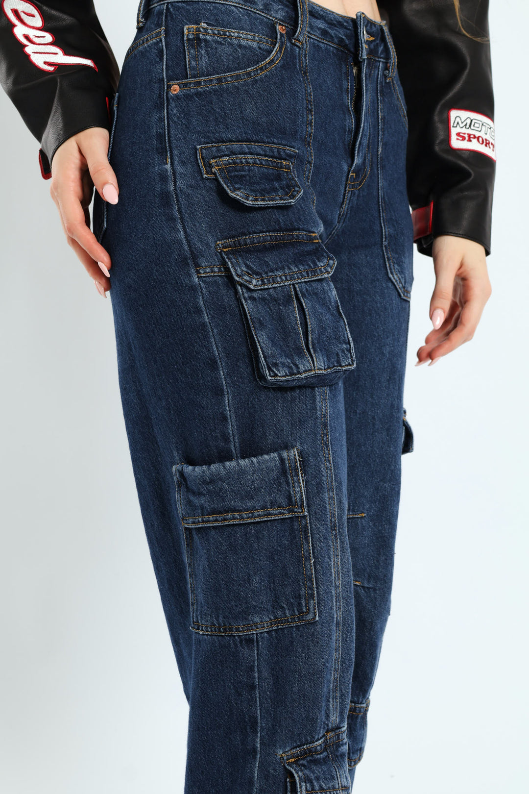 Cargo Denim - Dark Blue