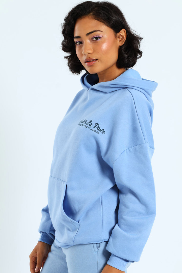 Spag Kanga Pocket Hoody - Blue