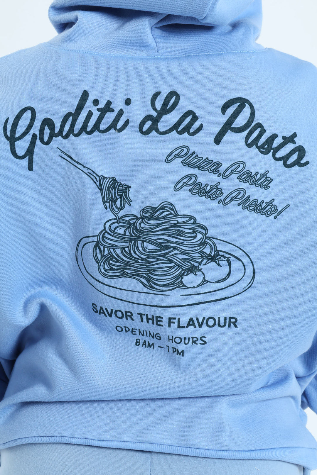 Spag Kanga Pocket Hoody - Blue