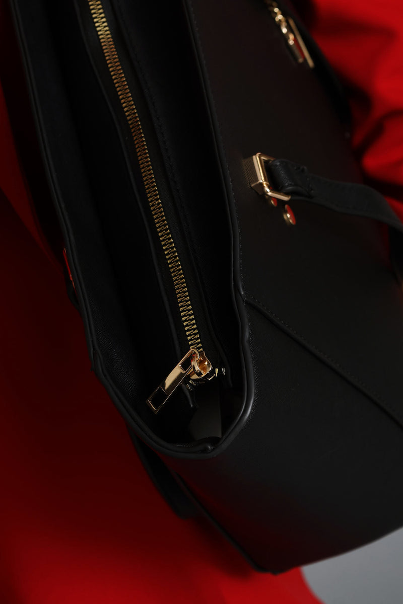 Shopper With Charm - Black