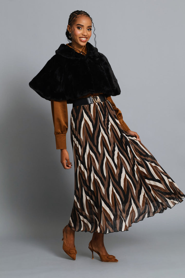 Fancy Button Satin Shirt - Bronze