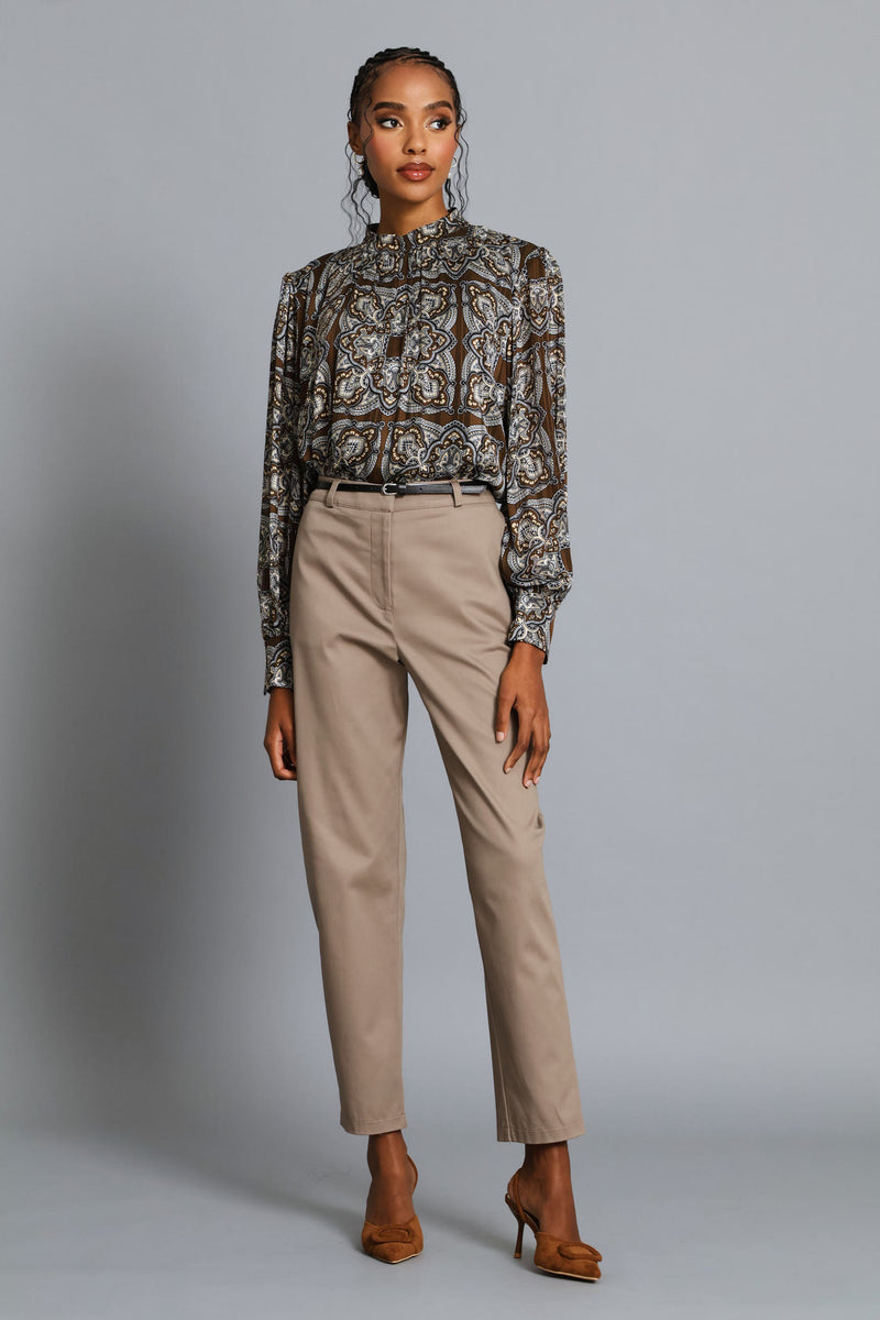 Chino Belted Pant - Tan