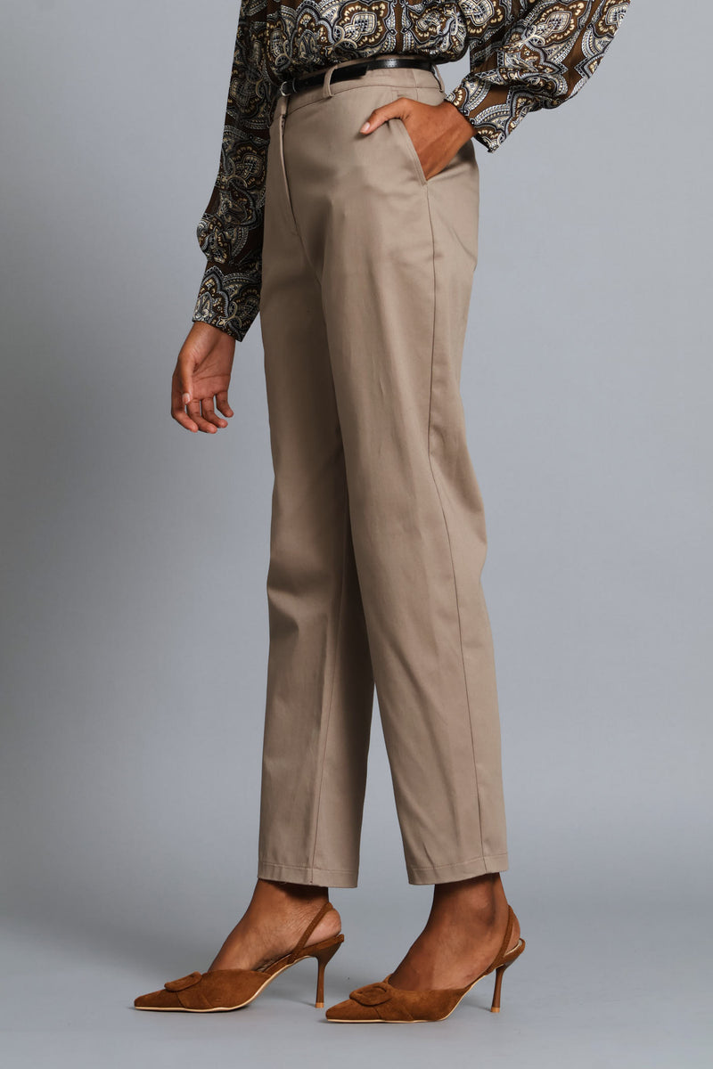 Chino Belted Pant - Tan