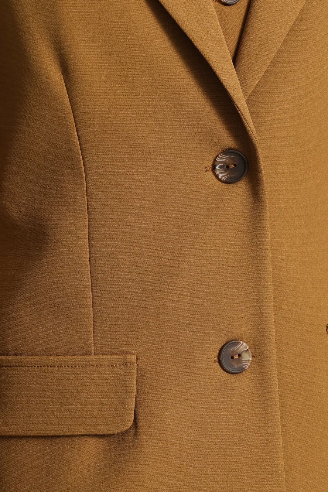 Double Button Blazer - Tan