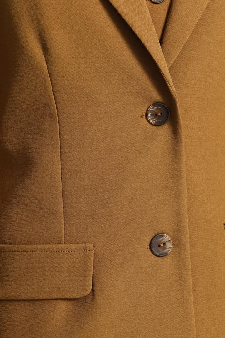 Double Button Blazer - Tan