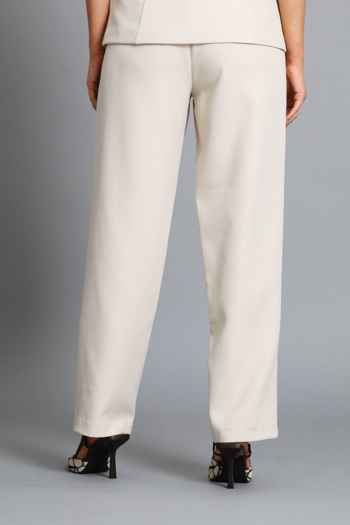 Pin Tuck Tapered Leg Pant - Stone
