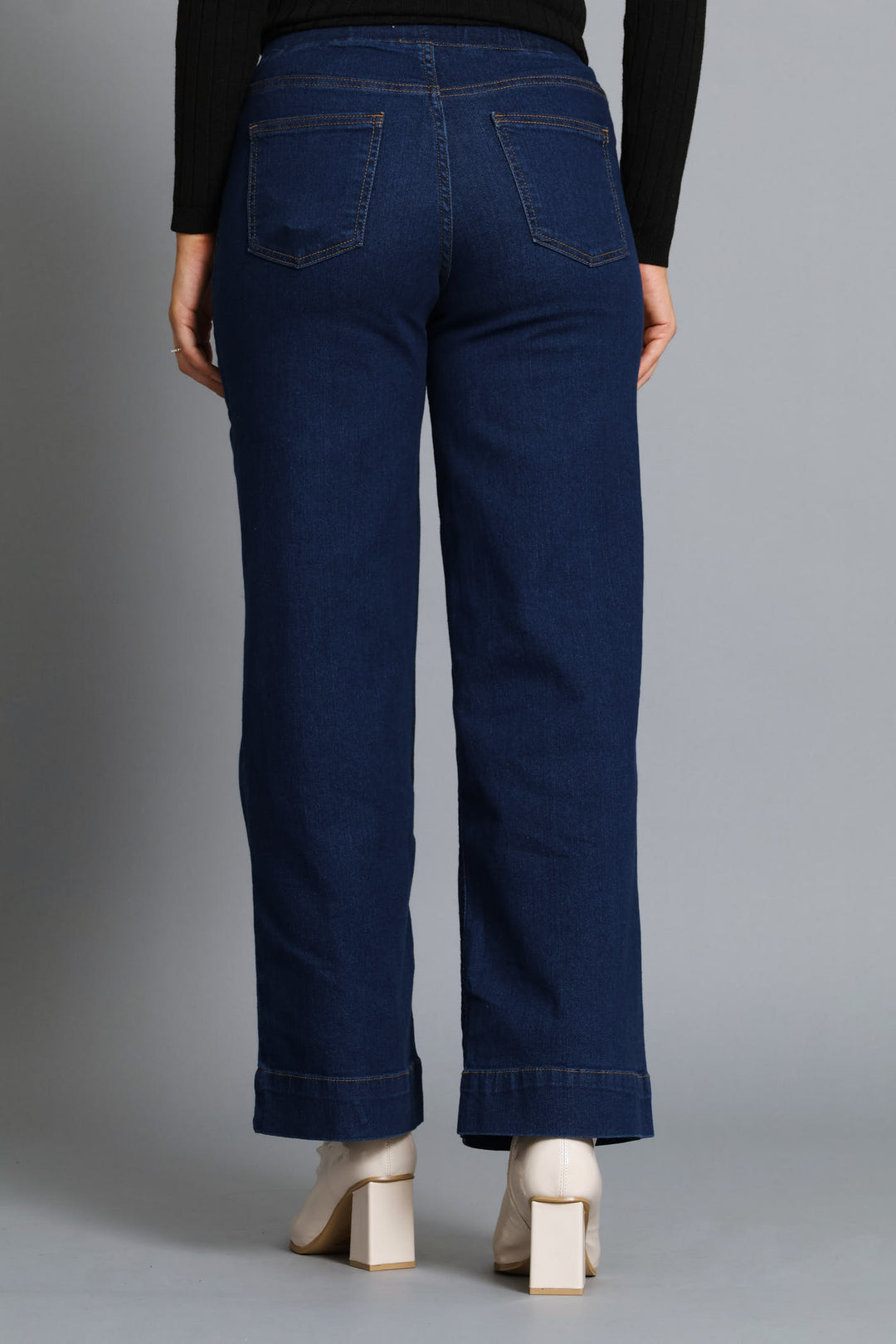 Supersoft Wide Jegging - Dark Wash