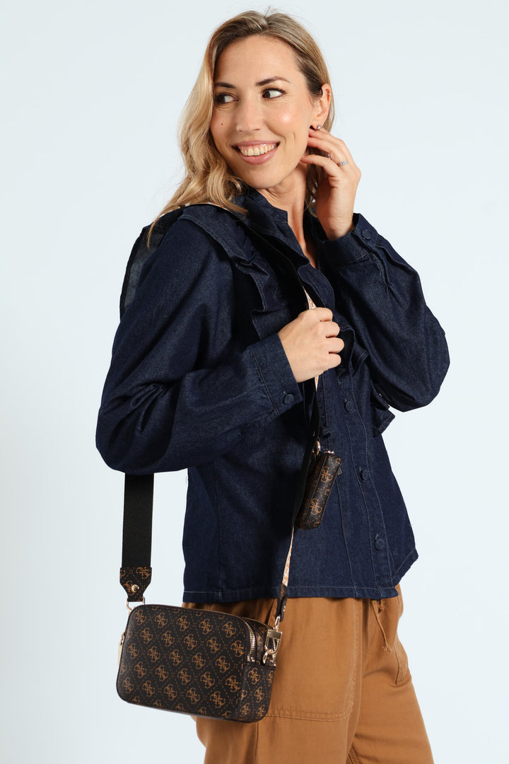 Latona 11 Camera Crossbody - Brown