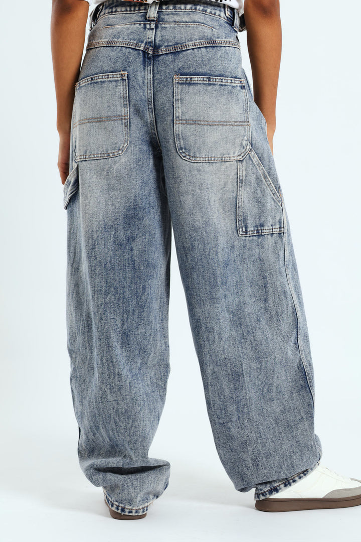 Baggy Carpenter Denim - Salty Mid Wash