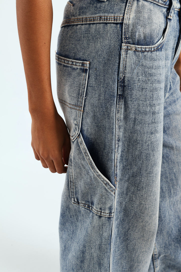 Baggy Carpenter Denim - Salty Mid Wash