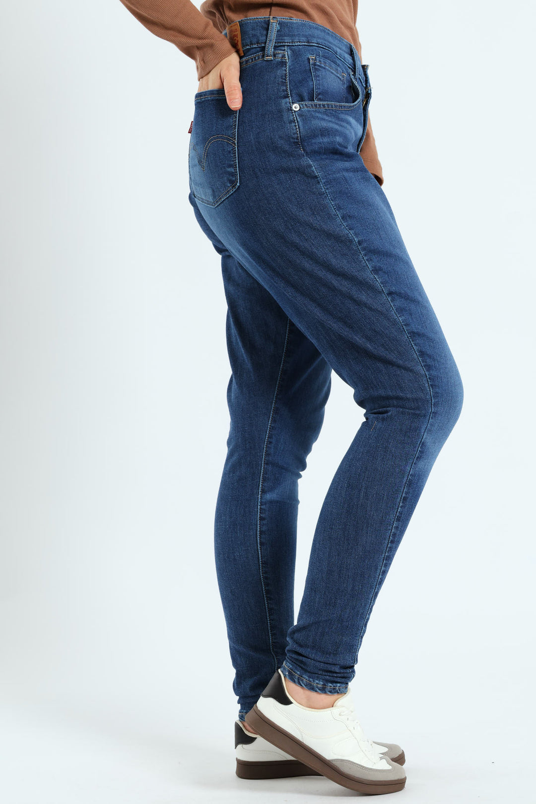 Curvy Super Skinny Jean - Med Wash
