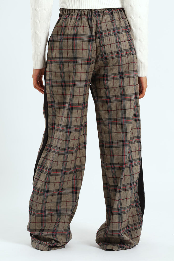 Check Side Stripe Trouser - Neutral