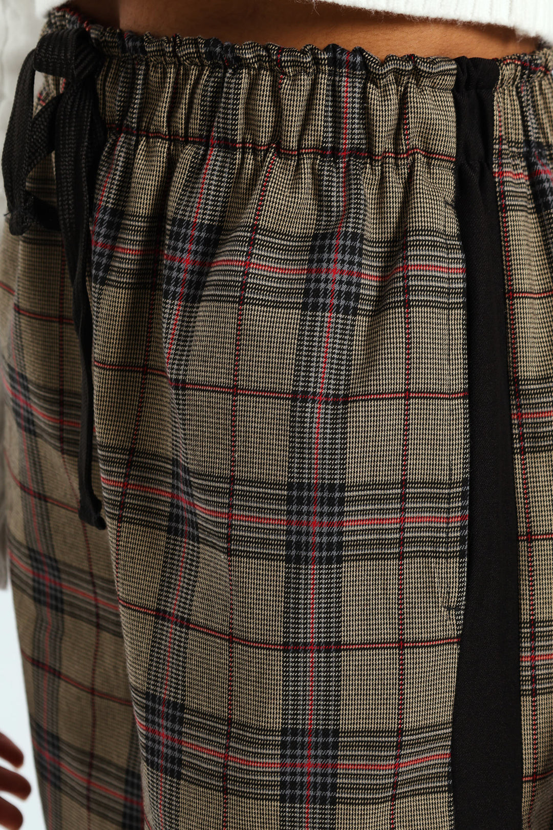 Check Side Stripe Trouser - Neutral