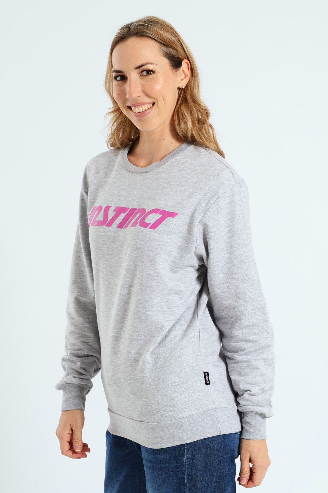 Crew Neck Logo Tee - Grey Melange