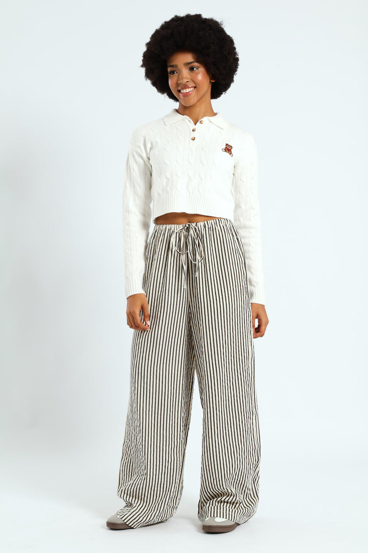 Stripe Pant - Black/White