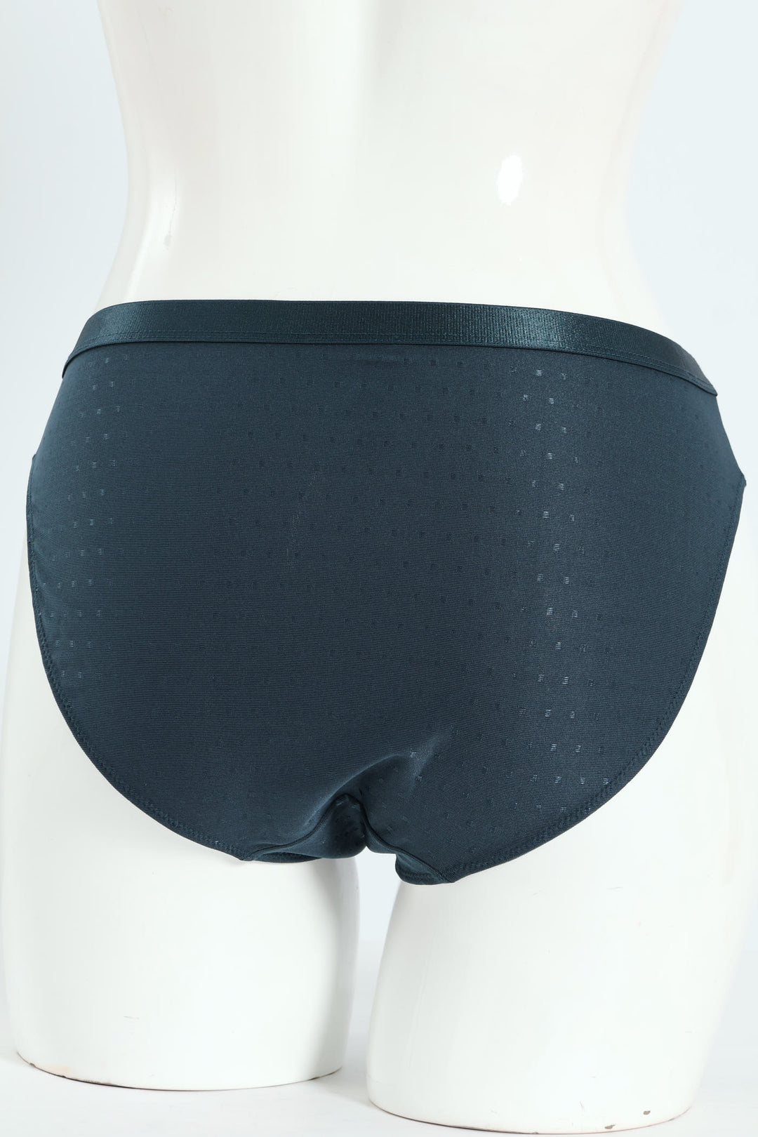 2 Pack Microfiber & Lace Hicut Panties - Teal/Mocha