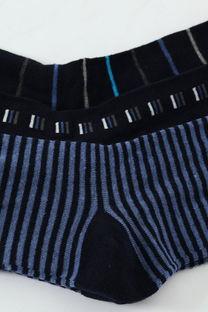 3 Pack Anklet Socks - Navy