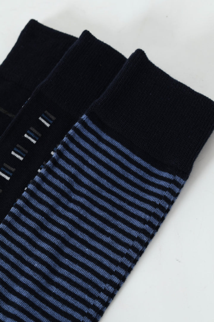 3 Pack Anklet Socks - Navy