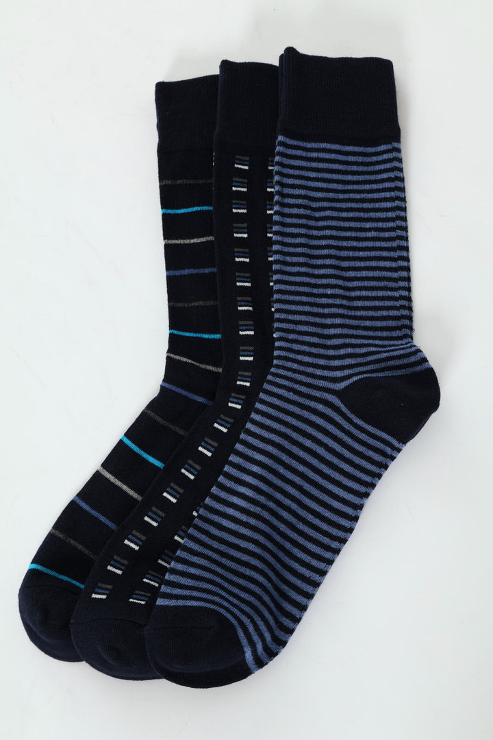 3 Pack Anklet Socks - Navy