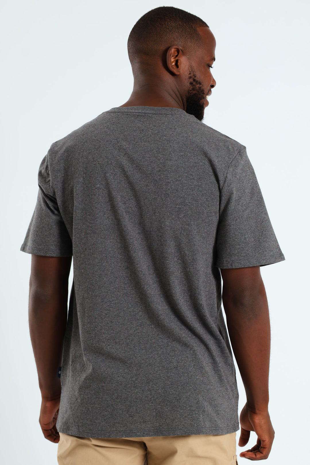 Contour Map Mount Stone Tee - Charcoal Melange