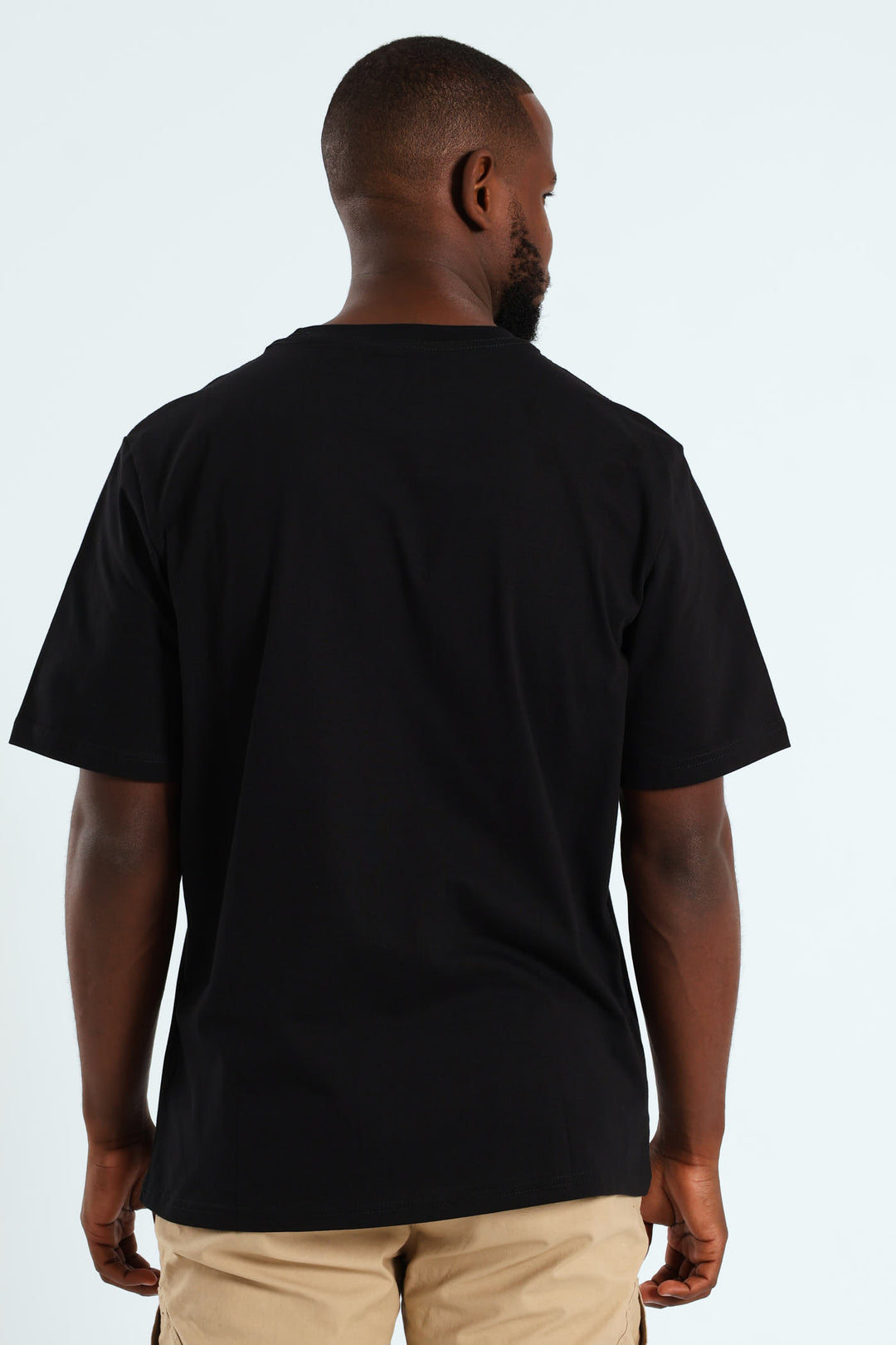 Heavyweight Stone Denim Co. Chest Print Tee - Black