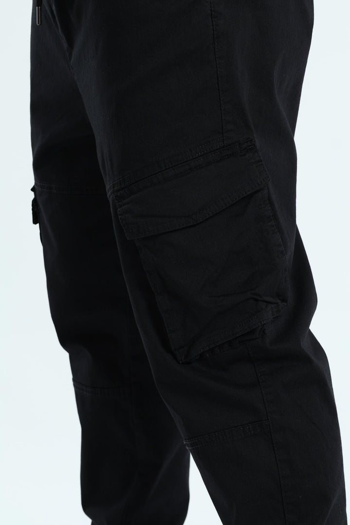 Bellows Cargo Jogger - Black