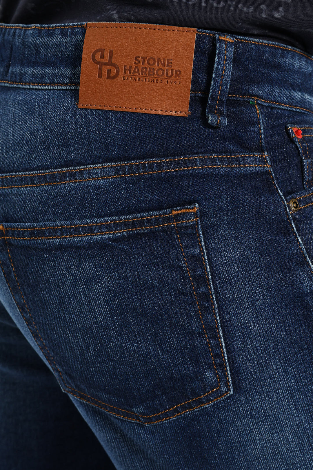 Worn In Straight Denim - Dark Wash