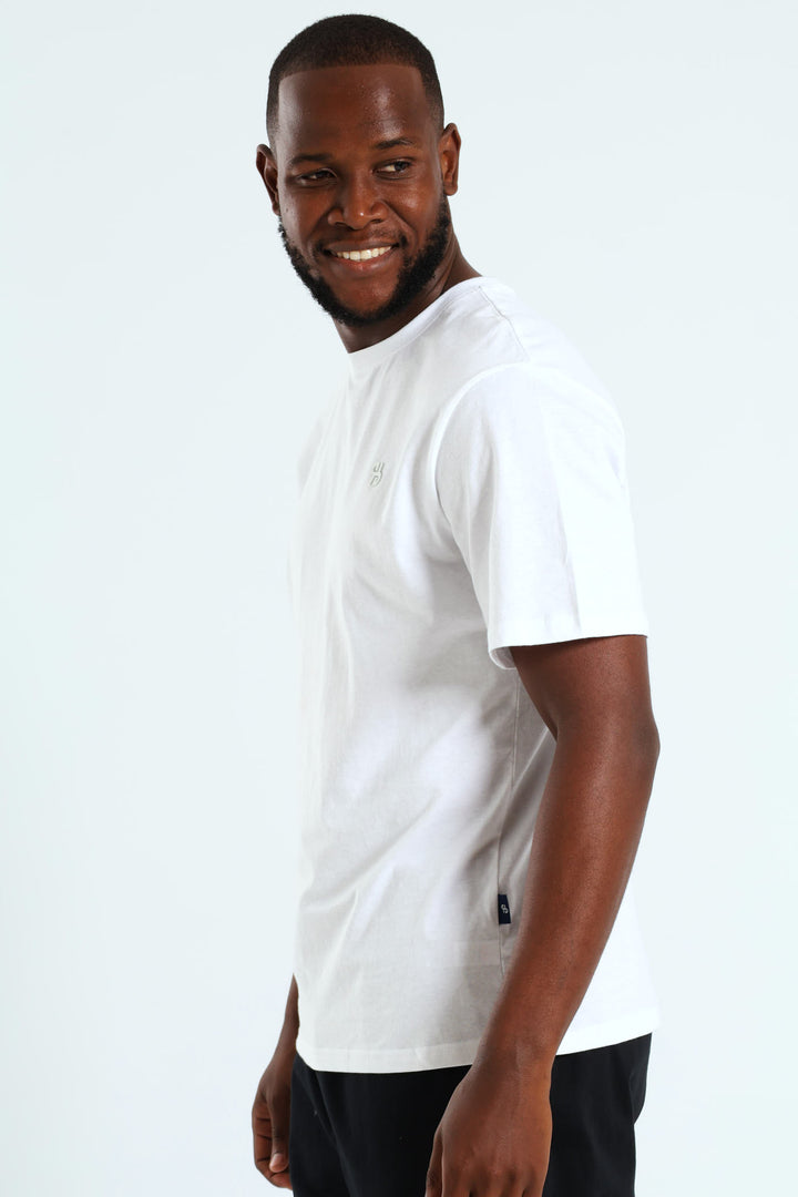 Basic Crew Neck Tee - White