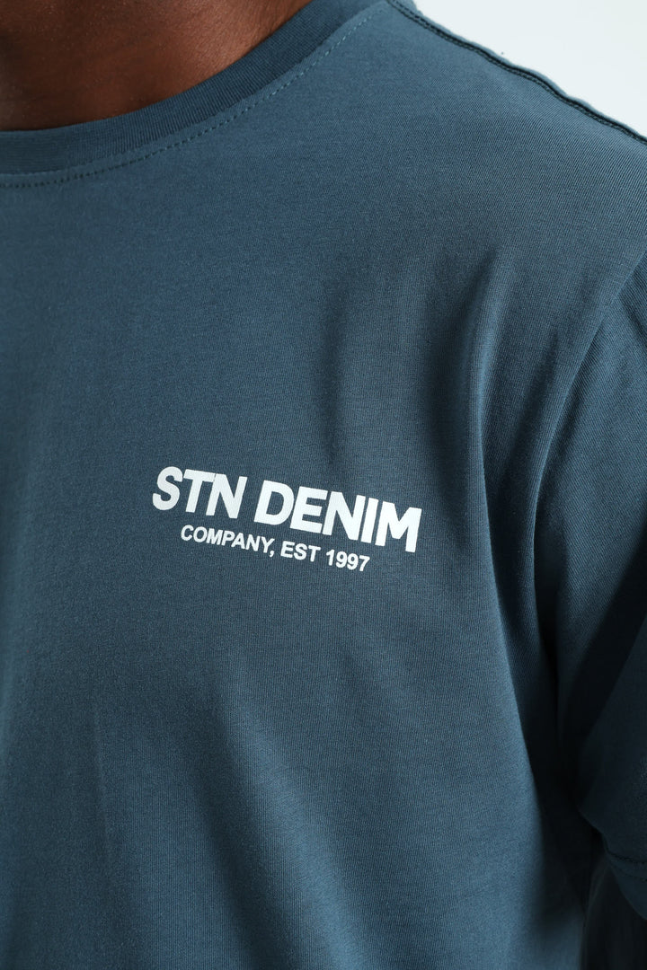 Stone Denim Co. Front & Back Tee - Teal