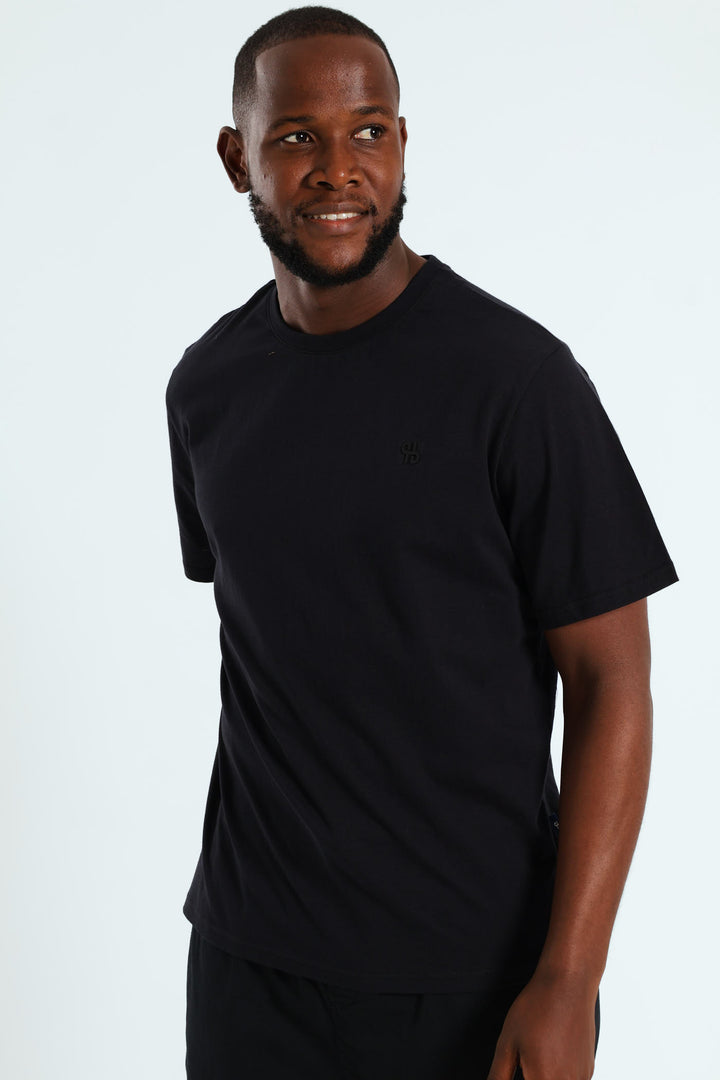 Basic Crew Neck Tee - Black