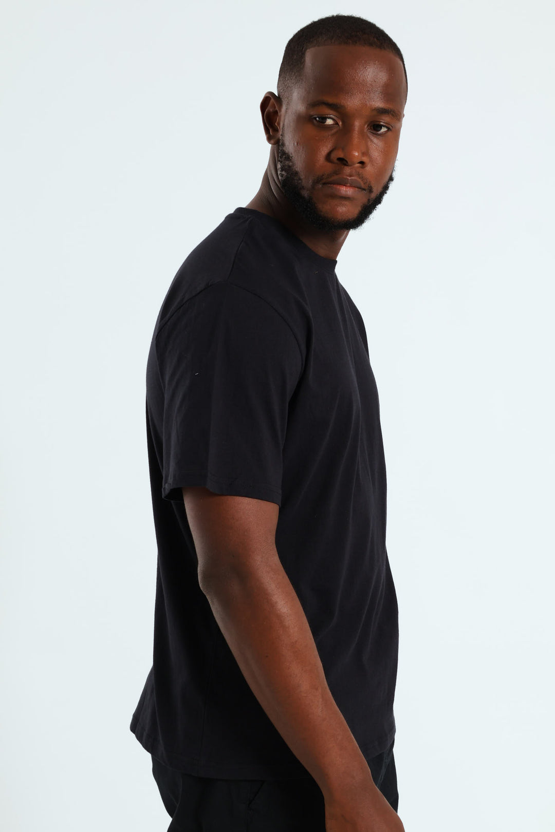 Basic Crew Neck Tee - Black